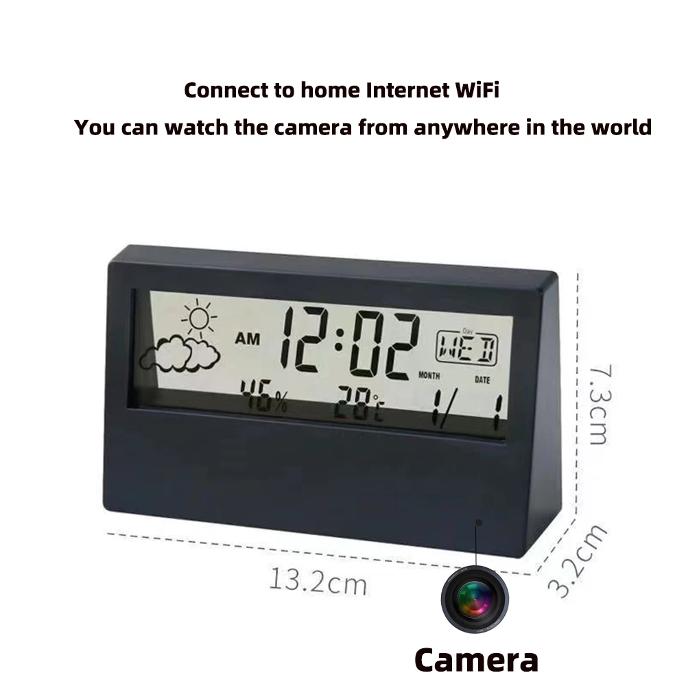 4K WiFi Clock Camera with Moti - Home Security No Wifi Needed recensie en prijs