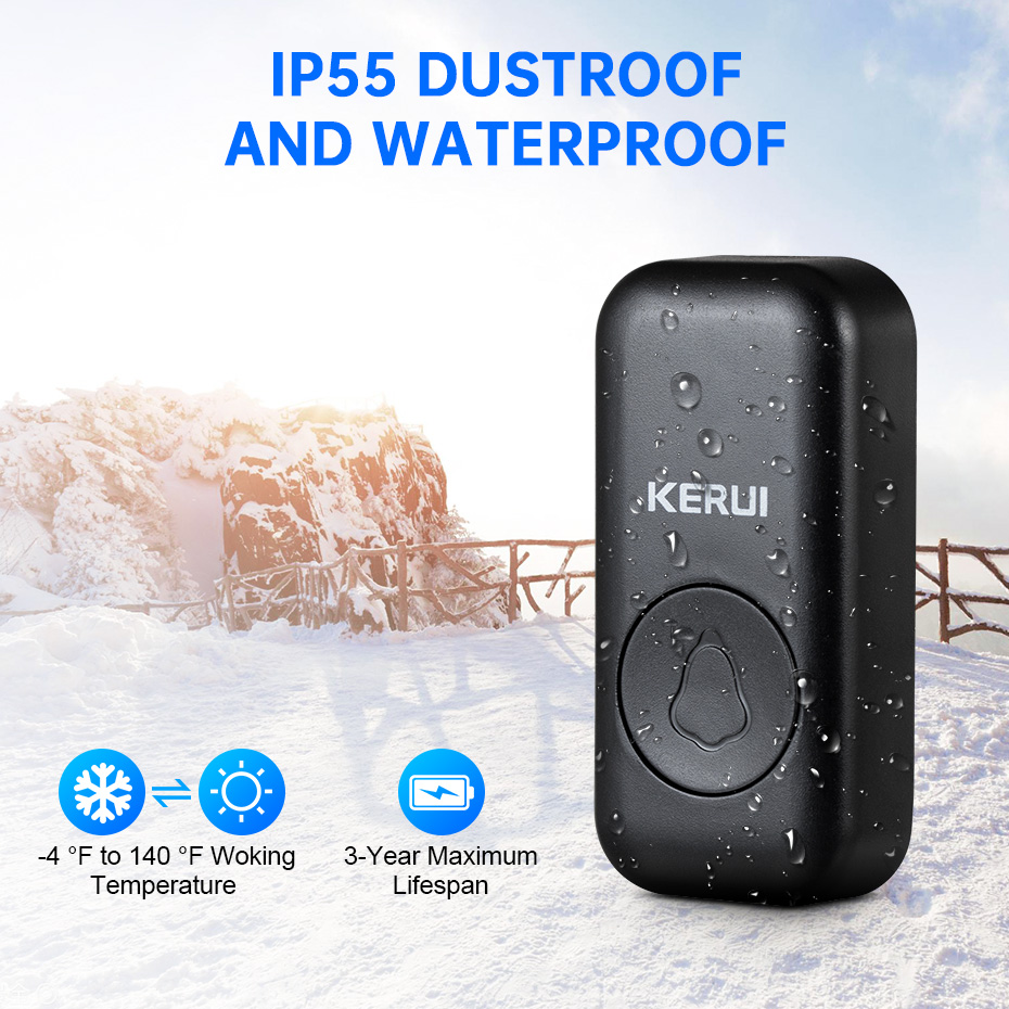 KERUI M525 Door Bell Chime Kit - Home Security Beams recensie en prijs